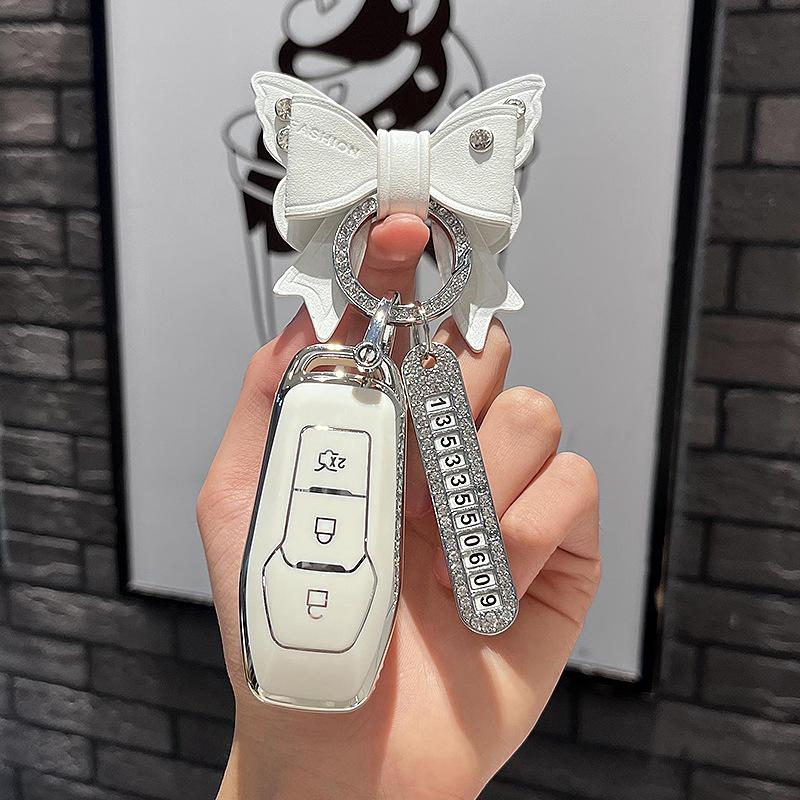 Tpu Car Remote Key Case Cover Protect Shell Fob For Ford Focus 3 4 St Mondeo 5 Mk5 Mustang F-150 Explorer Edge Fiesta Kuga Mk3 4