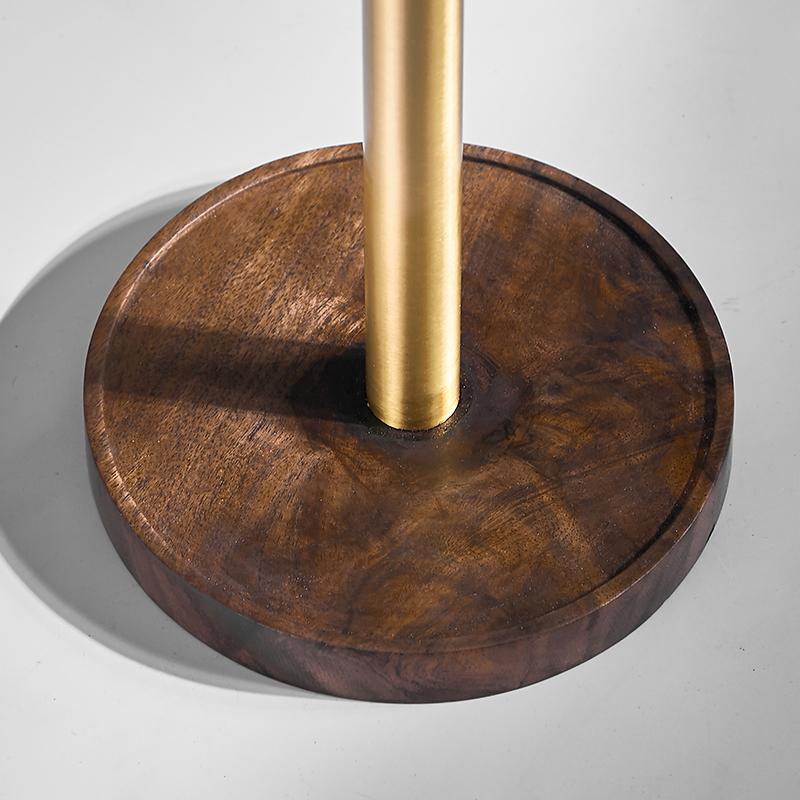 Walnut Bathroom Paper Towel Holder Brushed Gold Nail-free Toilet Roll Holder Vertical/Wall Mounted Paper Plane Bathroom Shelf