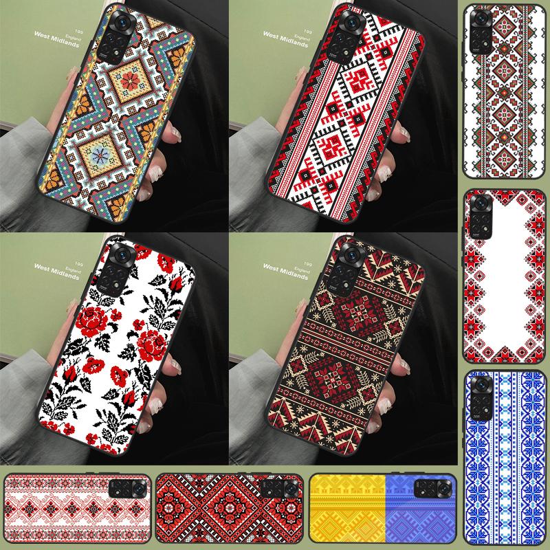 Ukrainian Pattern Funda For Xiaomi Redmi Note 11 9 10 12 13 14 Pro 9S 10S 11S 12S Redmi 13C 10C 12C 14C Case
