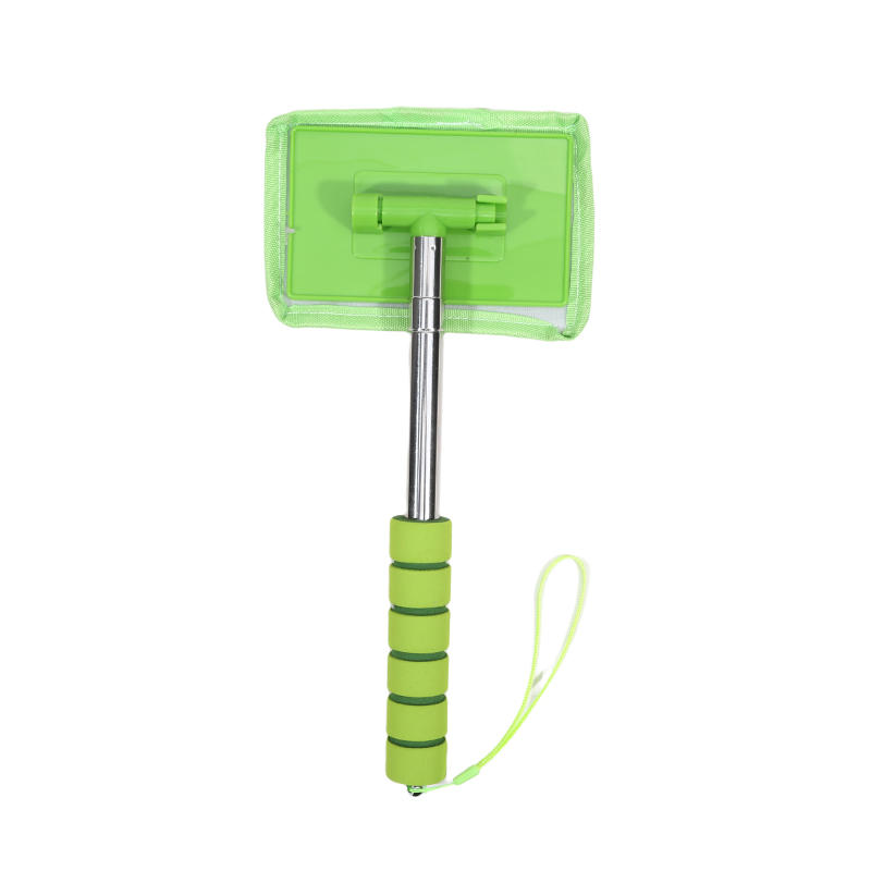 Telescopic Car Front Windshield Cleaning Brush with Metal Handle Microfiber Wiper Dust Remover Household Defogging Cleaner Tool