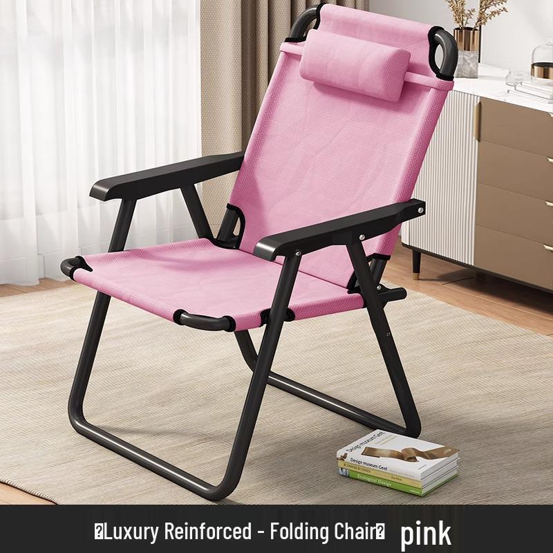 Lunch Break Siesta Folding Recliner: Comfortable Home & Office Chair with Backrest for Dorms and Balconies