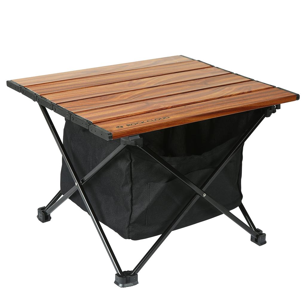 Rock Cloud Camping Table Folding with Mesh 41x35cm Aluminum Roll Table Compact Ultra Light Outdoor Sports Day BBQ Hiking Beach Storage Bag Included