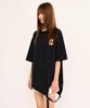 FANYOUNG Diagonal Stripe Short Sleeve Tee Black