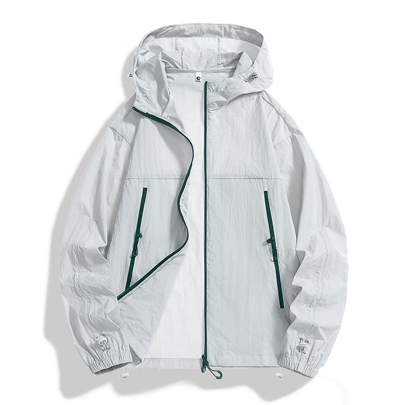 

Летняя куртка для защиты от солнца для занятий спортом на открытом воздухе: Ветрозащитный, Водонепроницаемый, Дышащий, Легкий, Защита от УФ для мужчин и женщин XL