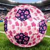 1PC Abstract Pink Shapes Hearts Soccer Ball Size 5 Football Machine Sewn Indoor/Outdoor Universal Football A112