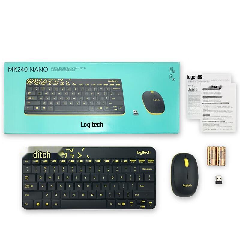 Combo Tastiera e Mouse Wireless Logitech MK240