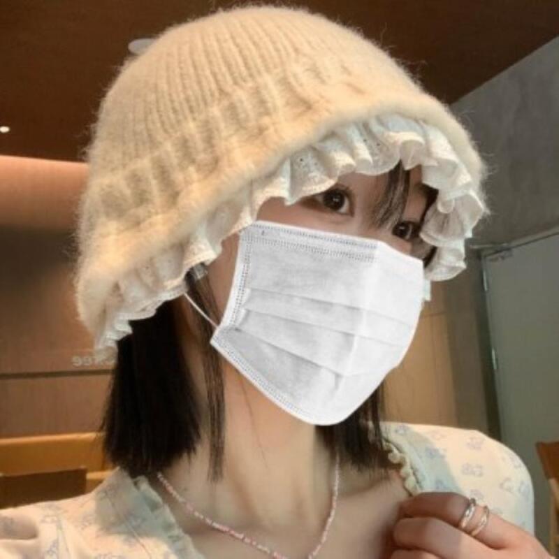 Women s Sweater Lace Cute Hat C8630_Gray