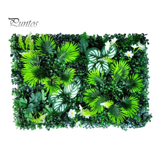 Decorative Privacy Screen 40x60CM Artificial Plants Wall Panel Realistic Fake Greenery Grass Backdrop Covering Decoration Indoor Outdoor Garden