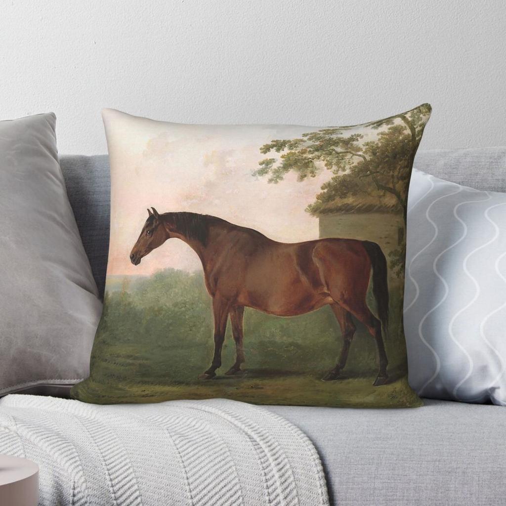George Stubbs Whistlejacket Pillowcase Polyester Linen Velvet Pattern Zip Decorative Car Cushion Cover