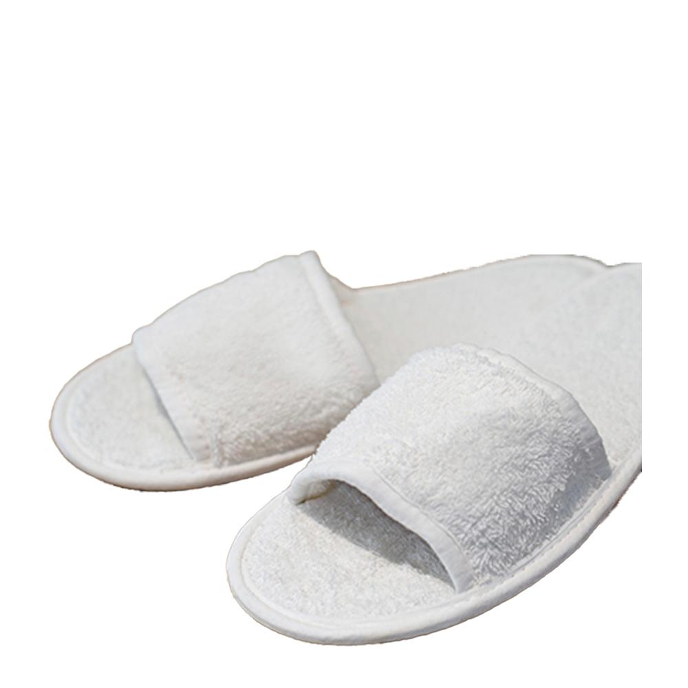 Towel City Unisex Adult Classic Terrycloth Open Toe Slippers