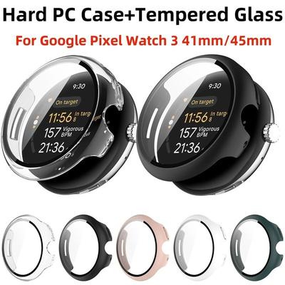 Szkło na obudowę PC do Google Pixel Watch 3 45mm 41mm Wszechstronny ochraniacz ekranu smartwatcha Bumper