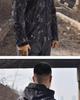 Men's Tactical Outdoor Camouflage Soft Shell Jacket - Windproof Waterproof Fleece Coat for Mountaineering