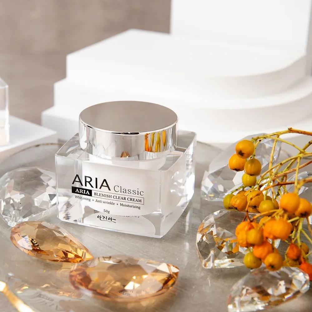 ARIA CLASSIC Cream 50g: A functional all-in-one cream for wrinkle improvement, whitening, Vitamin C, and collagen.