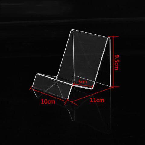 

1-9 Tier Clear/Black Acrylic Riser Display Stand for Wallet,Makeup Organizer, Sunglasses,Women Handbag Rack Collection Holder