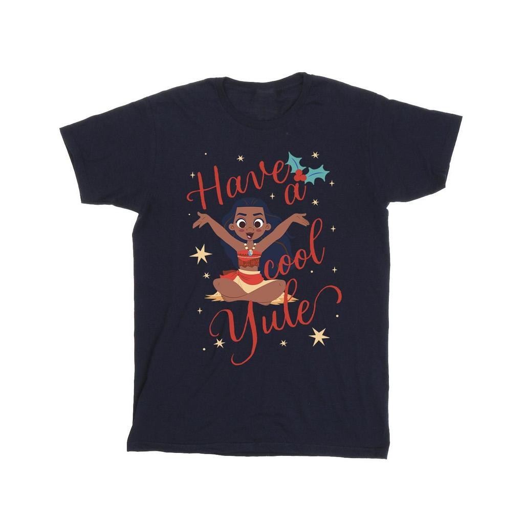 Moana Girls Have A Cool Yule Cotton T-Shirt