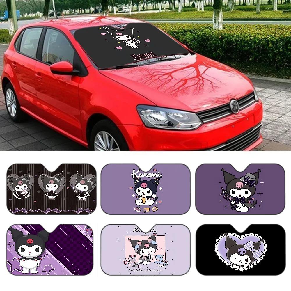 Kuromi Car Sunshade Windshield - Fun Sun Protection