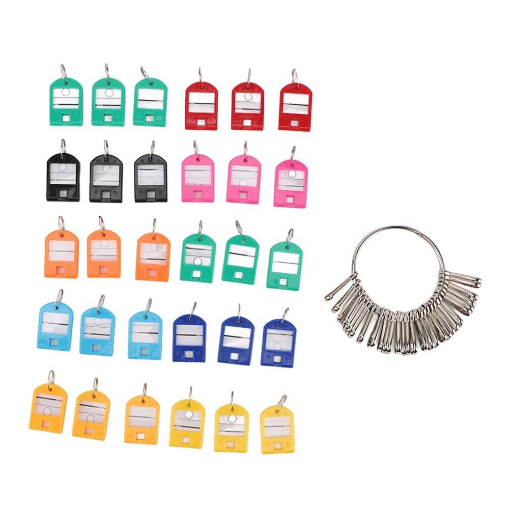 

30pcs Portable Key Organizer Plastic Material Key Tags Multi Keys Holder Keychain Houses