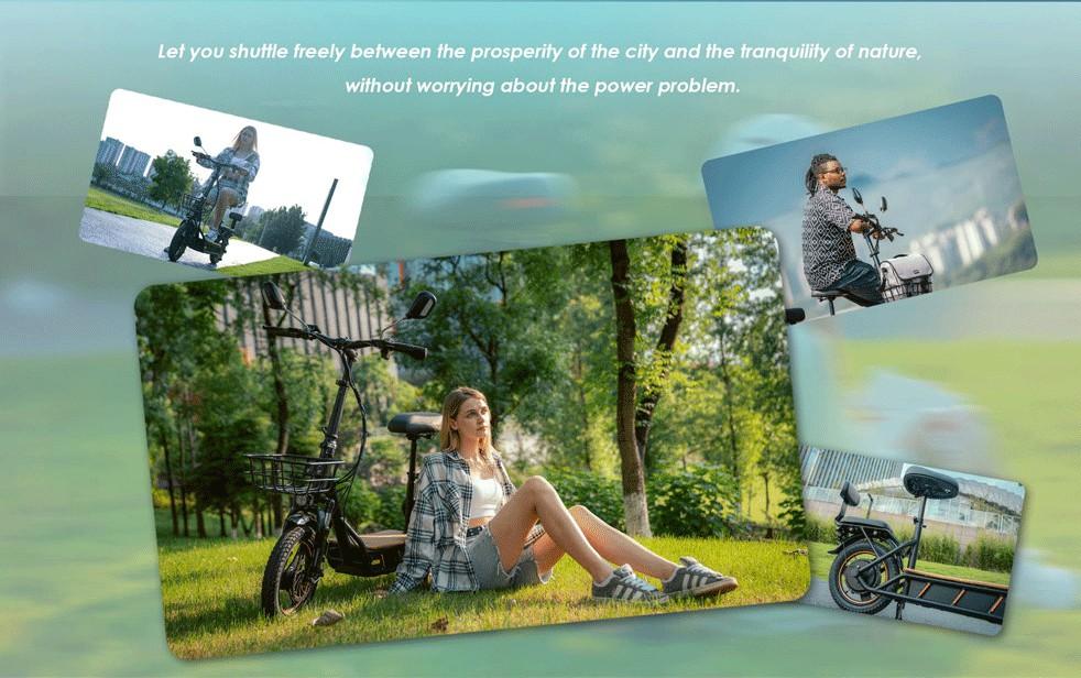Electric Scooter Adult Kukirin C1 Pro 800W Motor Top Speed 45Km/h With Rear Sofa And Front Basket 48V 26AH Range 100Km Load 120Kg New