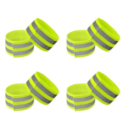 8 Stück Laufende Reflektierende Armbänder Nachtwarnung Handgelenkband Armband Sicherheits Reflektierendes Armband Sicherheitsreflektoren