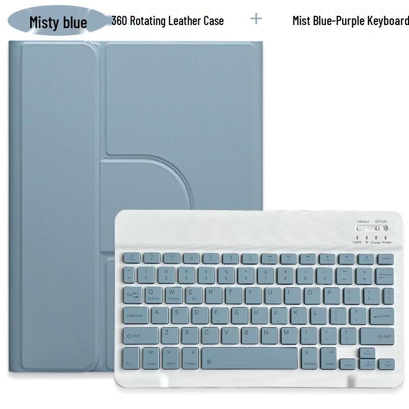 OLOEY Rotating Tablet Case with Bluetooth Keyboard for iPad 10.2/10.5