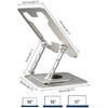 Laptop Stand - Ewent - 360° Rotatable - Adjustable Height - Aluminum Alloy - Ergonomic
