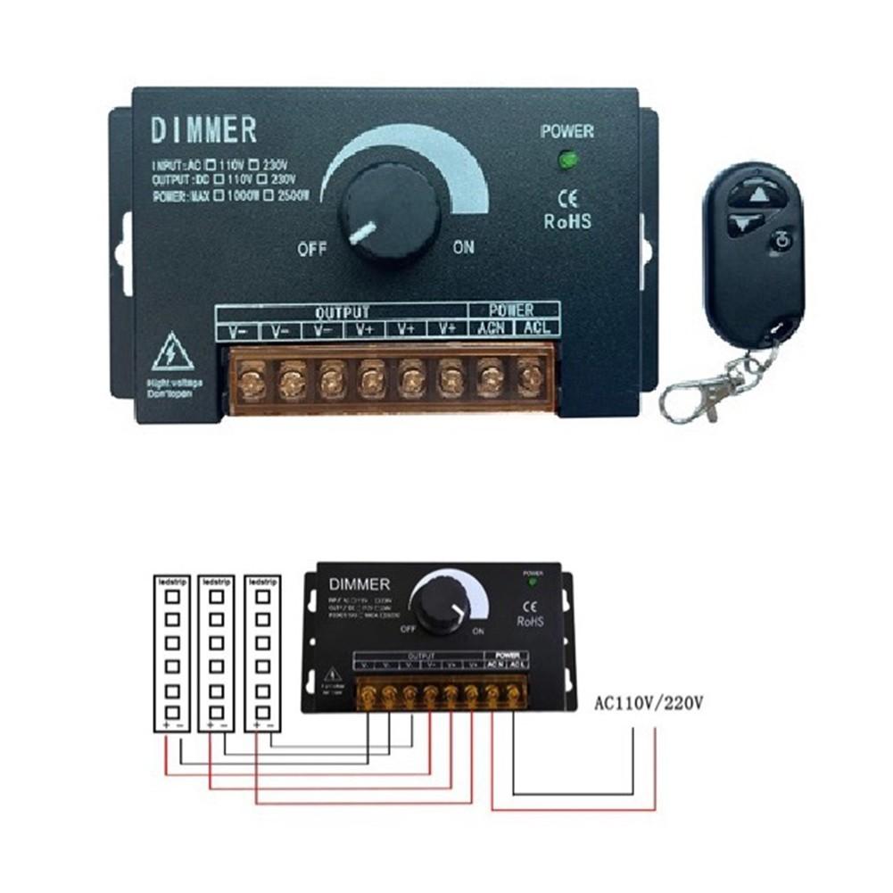 Compatible With Amplifiers 220V Dimmer Single Color Light