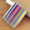 100Pcs 2 In 1 Mini Metal Capacitive Touch Screen Microfiber Stylus With Ballpoint Pen Gift For iPad iPhone Free Custom Logo
