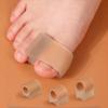 2Pcs Single Hole Toe Spreader Silicone Bunion Corrector Hallux Valgus Toe Straightener Separator for Pain Relief