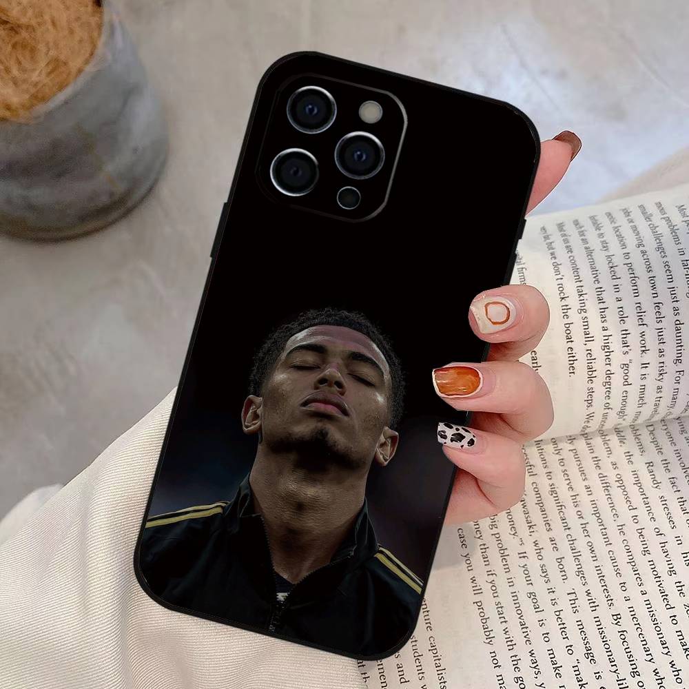 

Футбольный J-Джуд Б-Беллингем Чехол для телефона для iPhone 17, 16,15,14,13,12,11 Plus,Pro Max, Другие Мягкий Черный Чехол iPhone11ProMax