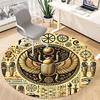 1pc Egyptian Symbols Office Round Area Rug, Under Office Chairs Bedroom Living Room Home Decor, Room Deco, Available in Various Sizes