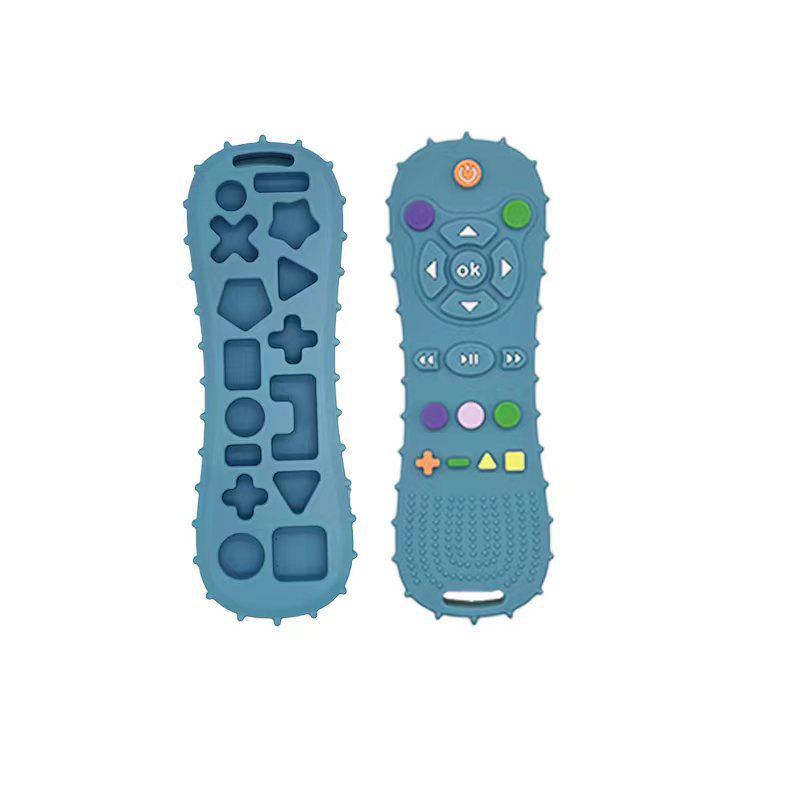 Colorful Silicone Baby Remote Control Teether & Molar Stick