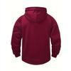 Herren Kapuzenpullover mit fester Farbe für Frühling und Herbst, Sport- und Arbeitskleidung für Jugendliche, Trendige Marken-Kapuzenjacke