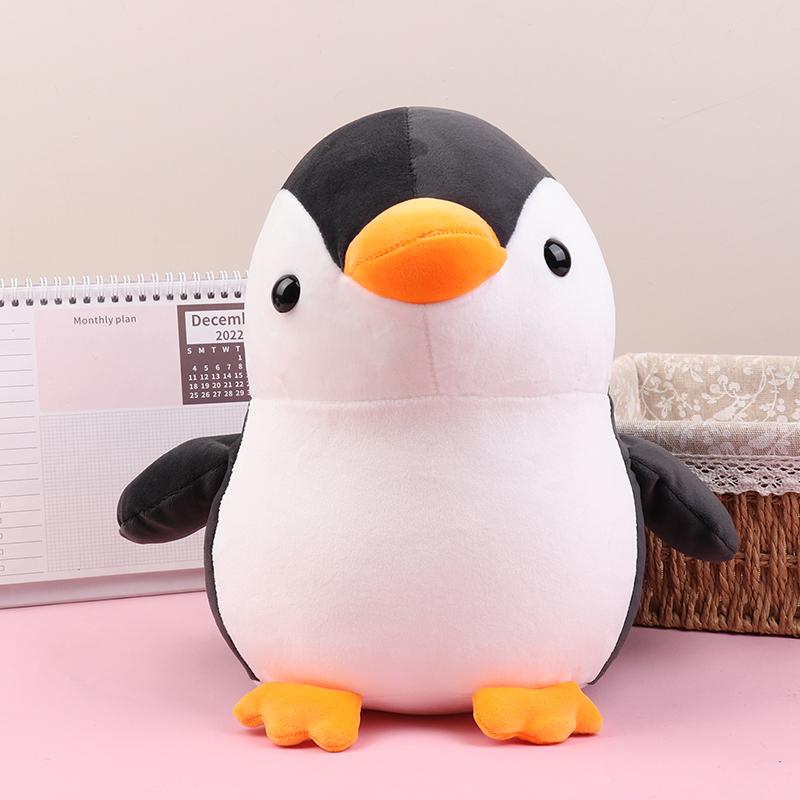 1 Piece 25/35/45Cm Cartoon Colorful  Penguin Plush Doll Pillow Blue Black Pink Animal Toy Home Decoration Gift For Boys Girls