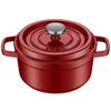 SUPOR 24cm Wine Red Cast Iron Enamel Soup Pot
