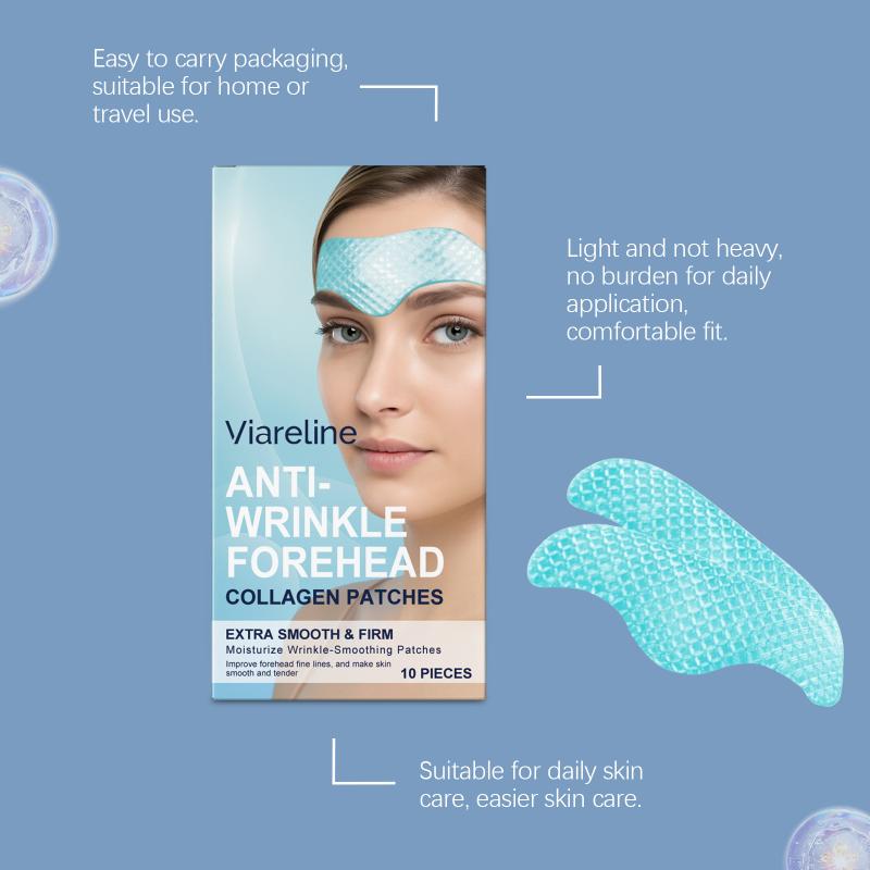 10Pcs/Box Collagen Moisturizing Forehead Patch Anti-Wrinkle Forehead Anti-Aging Nourishes Moisturizng Face Skin Care 1pcs