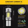 PHINLION 3200 Lumens Super Bright 1156 1141 3497 P21W 7506 LED Reverse Light Bulbs with Projector for Car Truck RV Backup Lights, 6000K Xenon White
