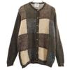 80s Made In Italy Vintage Long Sleeve Knit Cardigan Brown Women Used