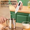 Electric Milk Frother Mixer Type C Rechargeable Handheld Drink Stirrer 3-Speed Whisk Wand Powerful Motor Noise-Reducing Foam Mixer for Matcha Latte