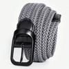 Men's Elastic Woven Belt, Non-porous Elastic Belt, Casual Buckle Belt