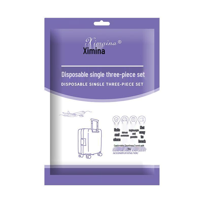 Disposable Printed Travel Bedding Set (3 Sets) Single