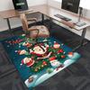 Christmas Elf Santa Claus Snowman Chair Mat - Anime Cartoon Design, Non-Slip Rug for Office, Home Decor, Living Room, Bedroom, Game Room & Dorm Carpet