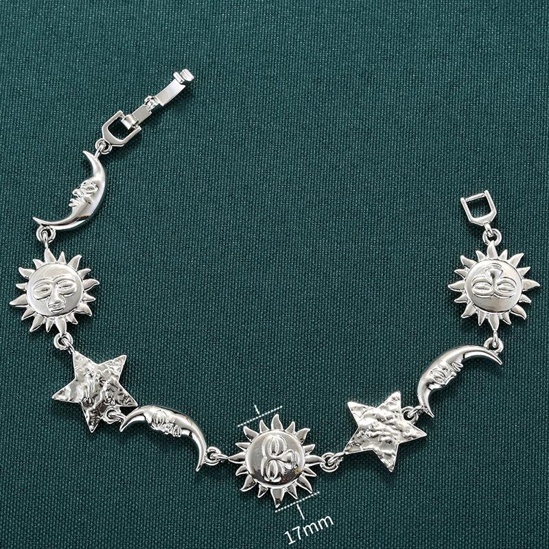 Vintage Starfish Seahorse Shell Splicing Bracelet Personalized Bohemian Wind Sun Moon Star Jewelry Vl667