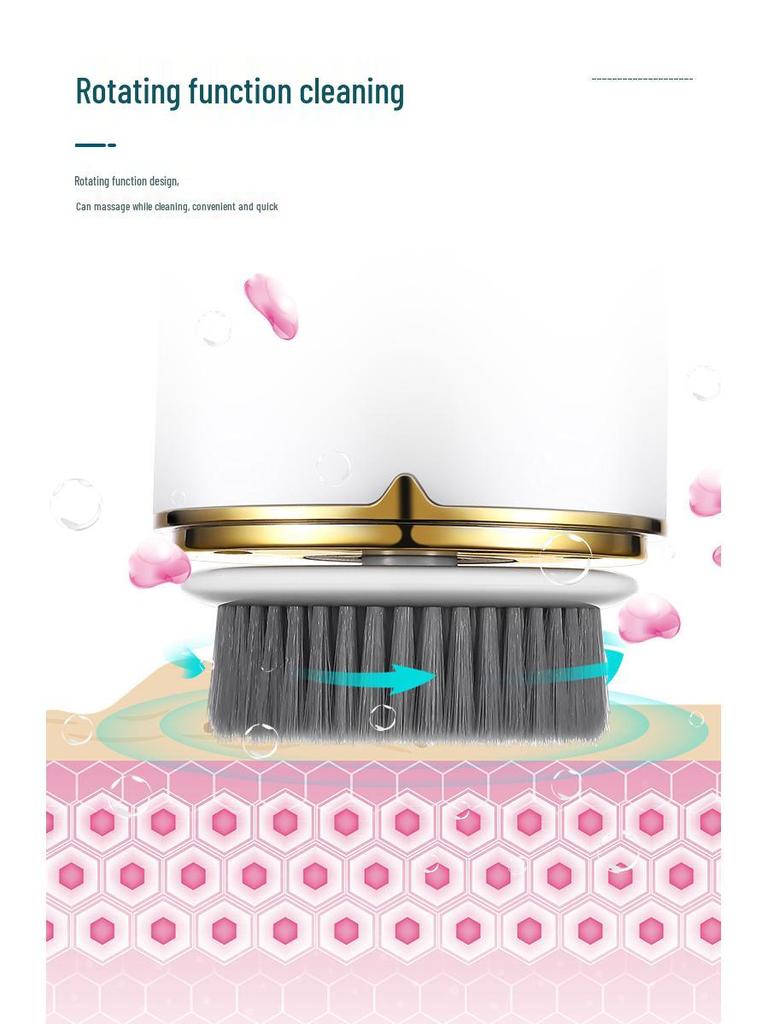 Multifunctional Electric Facial Cleansing Brush - Waterproof & Rechargeable