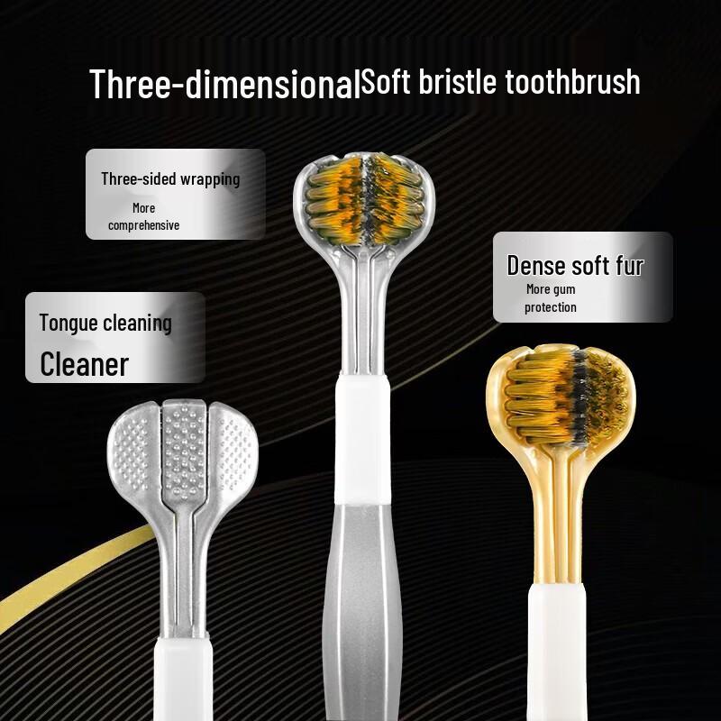 Dr. Ya Triple-Head Soft Bristle Toothbrush