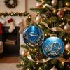 Skeleton Design Luminous Crystal Ball Pendant Christmas Ball Ornament  Festival Atmosphere