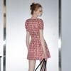 UNIFREE Women's Retro Collegiate Plaid Dress