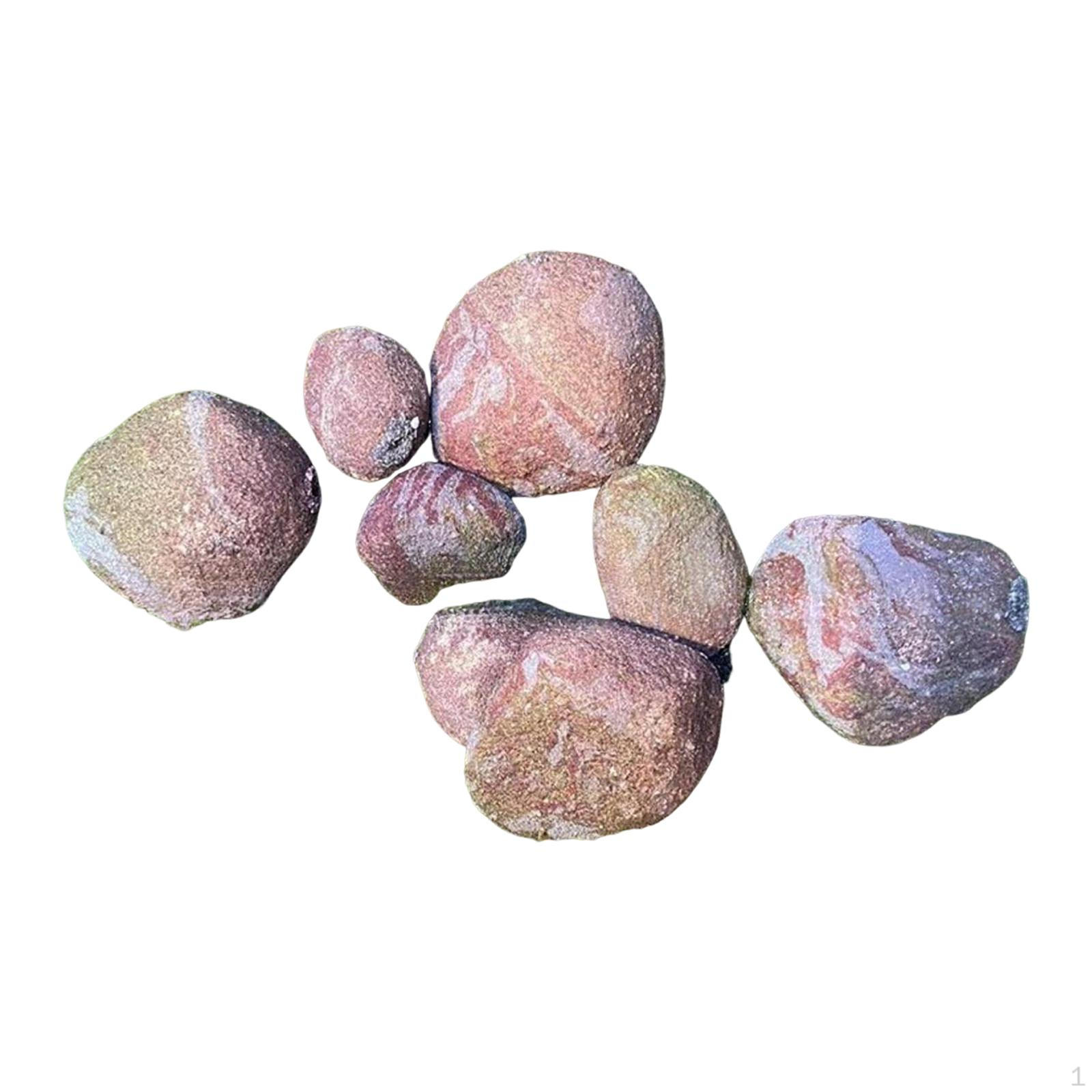 

8 шт. Миниатюрные искусственные камни Легкие Реалистичные для ландшафтного дизайна, парков, Brownness