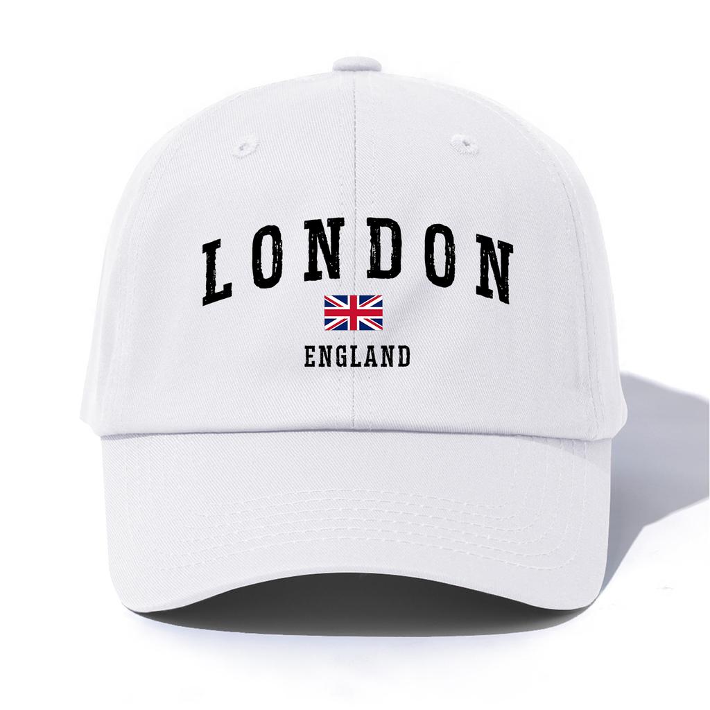 Cappellino da Baseball pc LONDON Print per Adulti Stile Retro Minimalista Casual Morbido Regolabile Cappellino da Papà Perfetto Come Regalo