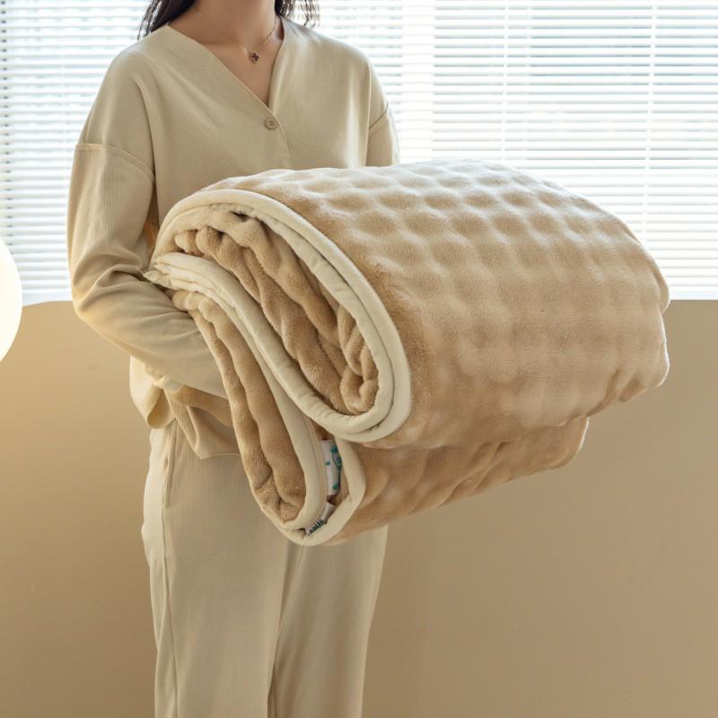 Soft Fleece Blanket Nap Dorm Office Couch All Season Lightweight Cozy Throw