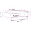 VidaXL Table basse Blanc 90x90x28 cm Aggloméré 848087